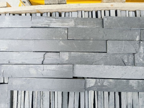 Плитка чёрная из натурального камня фасадная 30 см * 5 см, толщина 7 мм -30 мм купить в Республике Карелия