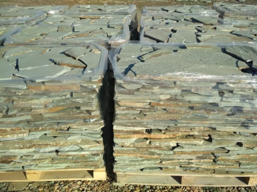 Плитняк златолит зелёный для цоколя, отмостки купить в Республике Карелия