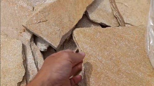 Плитняк златолит жёлтый золотистый для фасада 1,5-3см купить в Республике Карелия