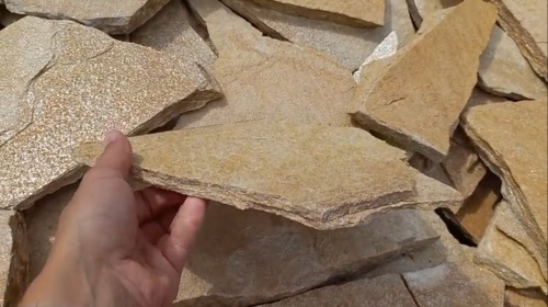 Плитняк златолит жёлтый для цоколя купить в Республике Карелия